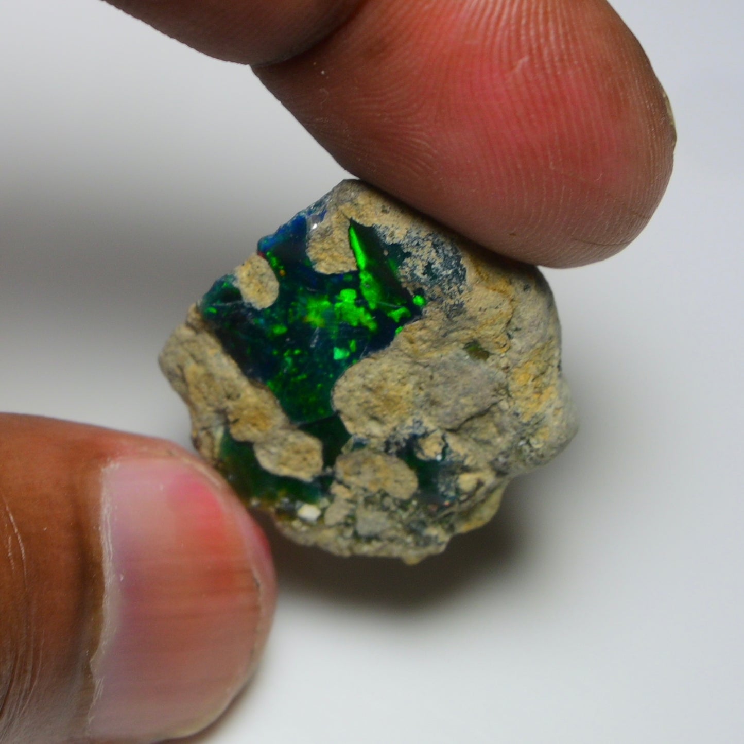 Rare Black Opal 23.30 Carats | Natural Black Ethiopian Opal Rough - Ready for Cutting & Jewelry!