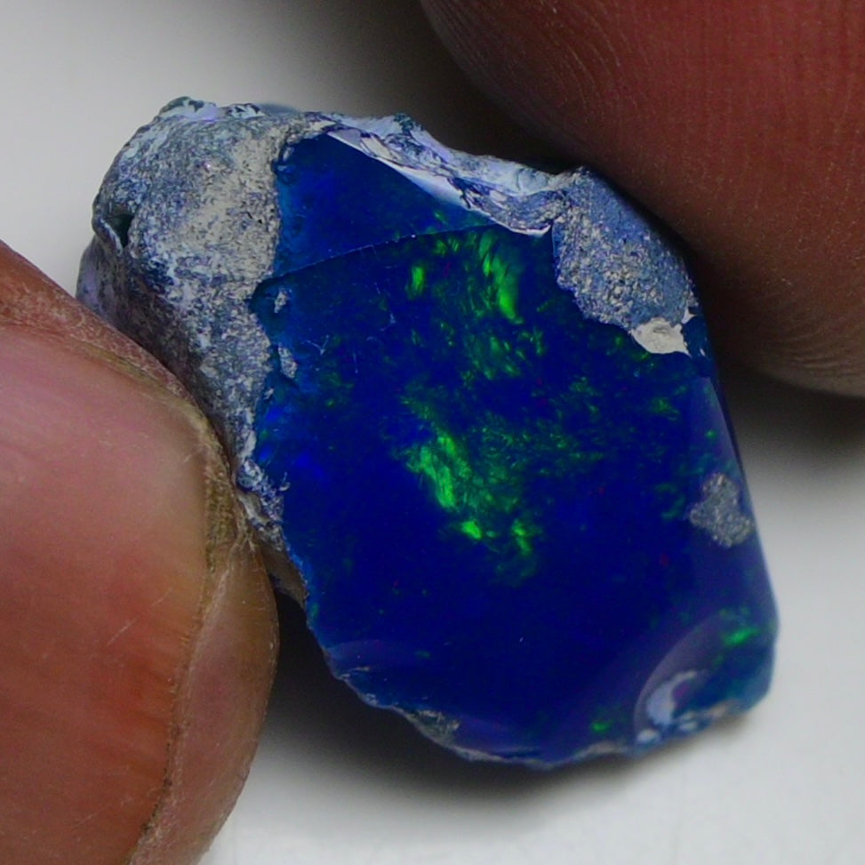 Rare Blue Opal 20.35 Carats | Natural Blue Ethiopian Opal Rough - Ready for Cutting & Jewelry!