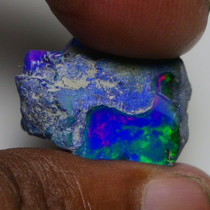 Rare Blue Opal 15.00 Carats | Natural Blue Ethiopian Opal Rough - Ready for Cutting & Jewelry!