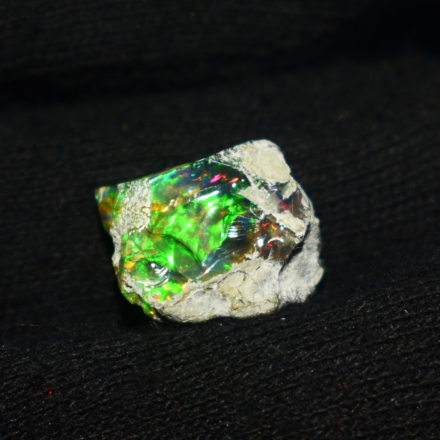 Black Opal Rough 6.95 Carats | Natural Ethiopian Opal Rough - Ready for Cutting & Jewelry | AAA Grade Opal Raw