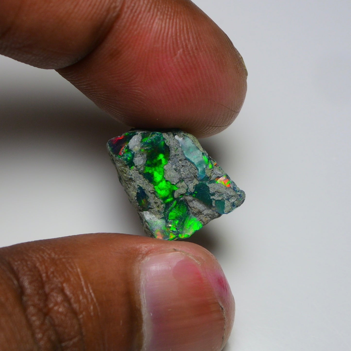 Rare Black Opal 10.30 Carats | Natural Black Ethiopian Opal Rough - Ready for Cutting & Jewelry!