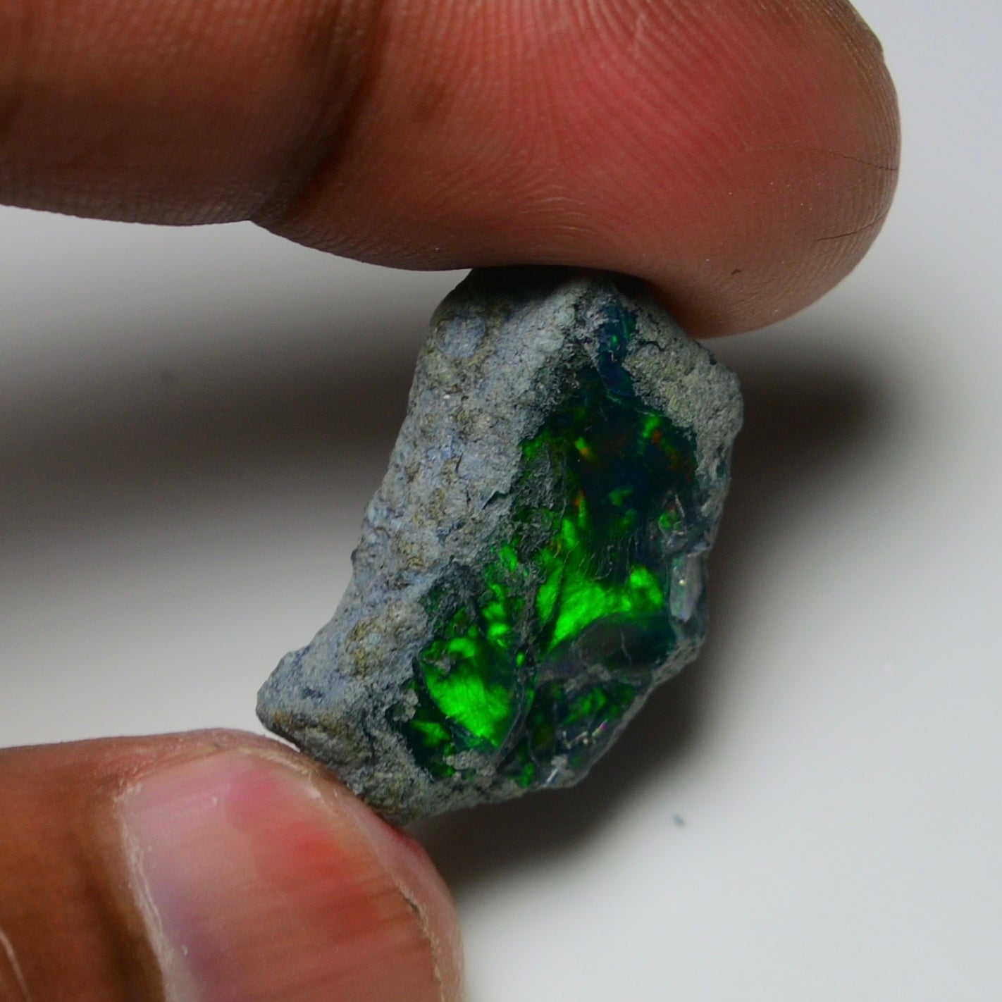 Rare Black Opal 17.65 Carats | Natural Black Ethiopian Opal Rough - Ready for Cutting & Jewelry!