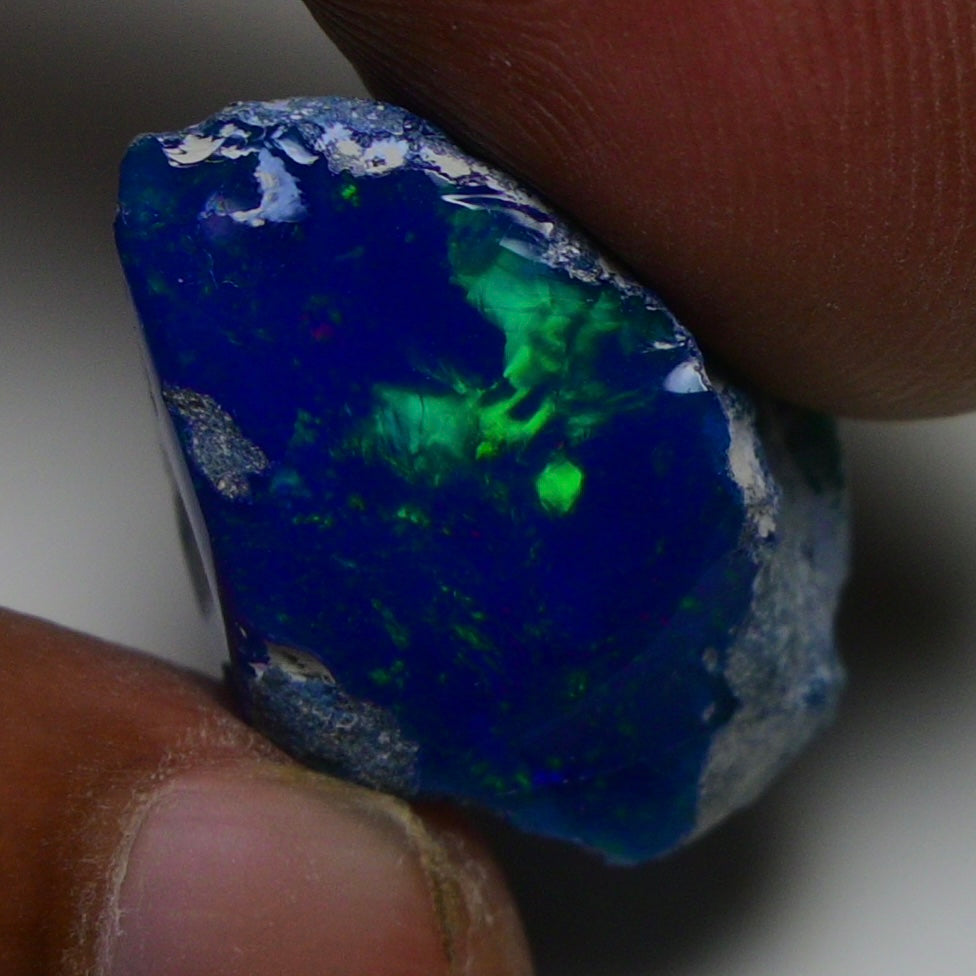 Rare Blue Opal 20.35 Carats | Natural Blue Ethiopian Opal Rough - Ready for Cutting & Jewelry!