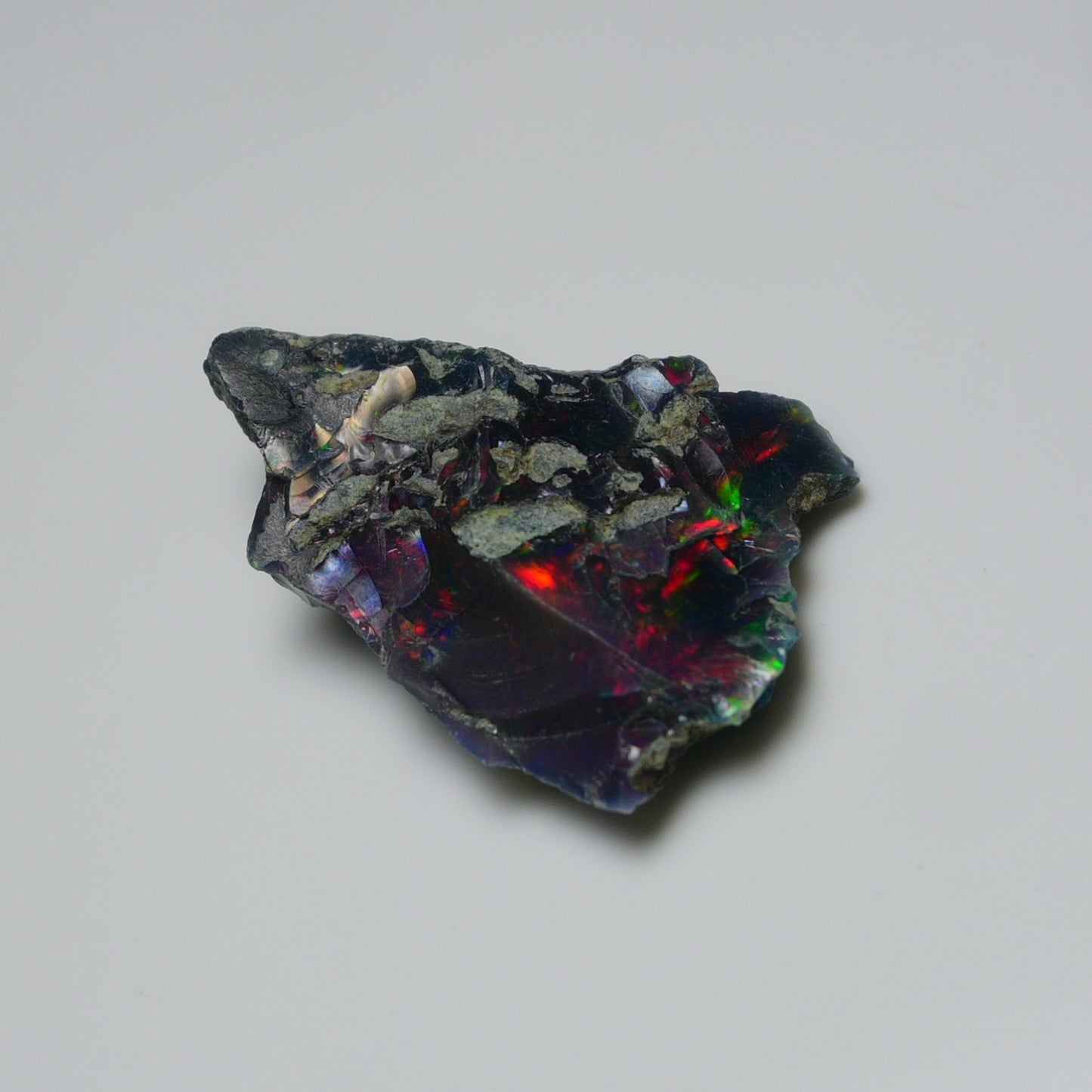 Rare Black Opal 16.10 Carats | Natural Black Ethiopian Opal Rough - Ready for Cutting & Jewelry!