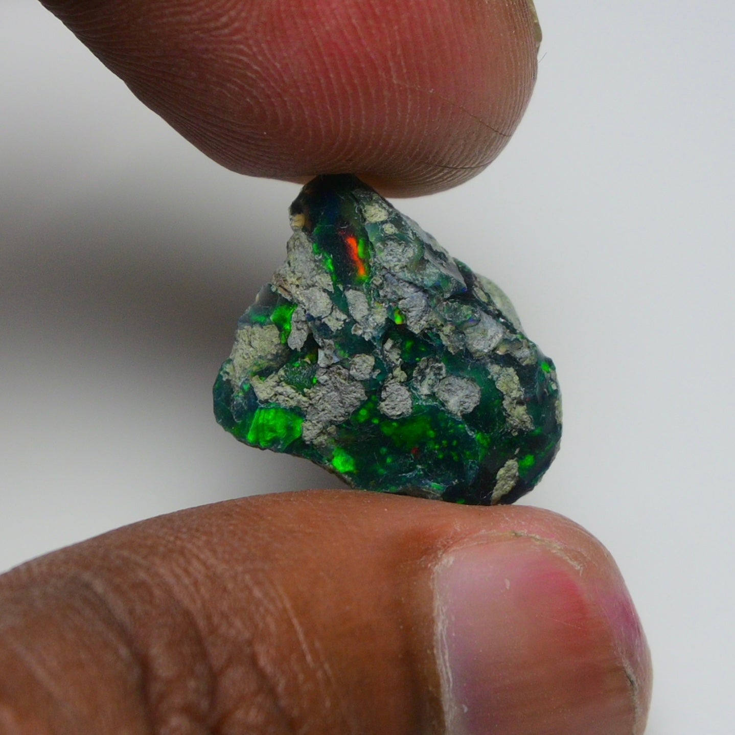 Rare Black Opal 10.30 Carats | Natural Black Ethiopian Opal Rough - Ready for Cutting & Jewelry!