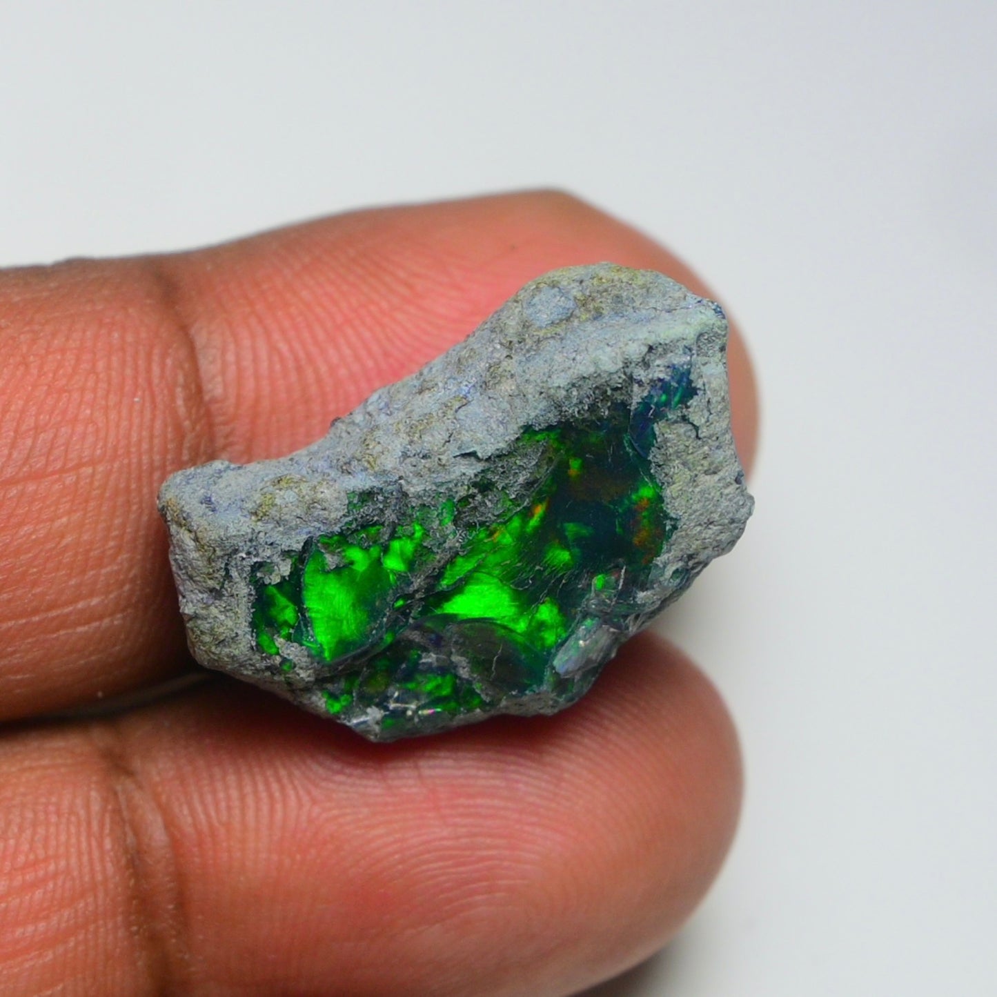 Rare Black Opal 17.65 Carats | Natural Black Ethiopian Opal Rough - Ready for Cutting & Jewelry!