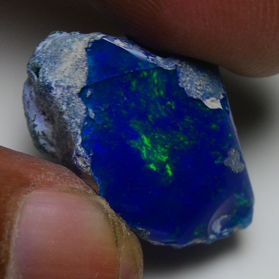 Rare Blue Opal 20.35 Carats | Natural Blue Ethiopian Opal Rough - Ready for Cutting & Jewelry!