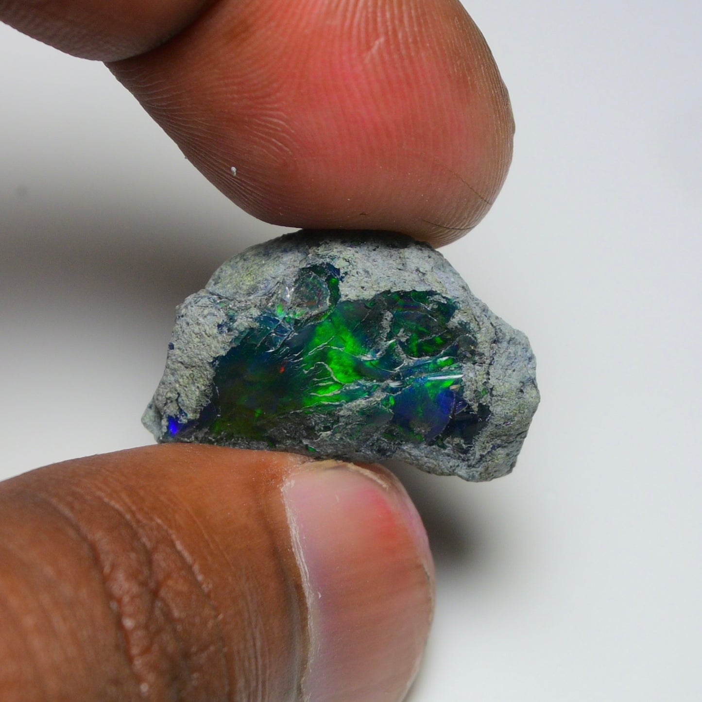 Rare Black Opal 17.65 Carats | Natural Black Ethiopian Opal Rough - Ready for Cutting & Jewelry!