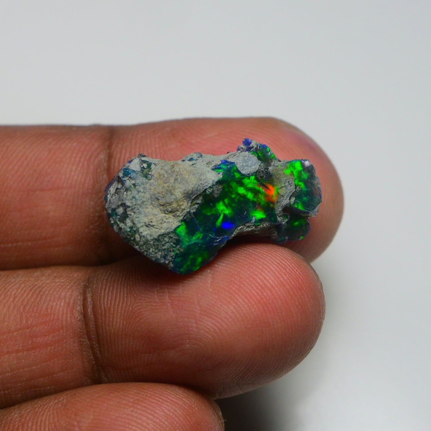 Rare Black Opal 12.30 Carats | Natural Black Ethiopian Opal Rough - Ready for Cutting & Jewelry!