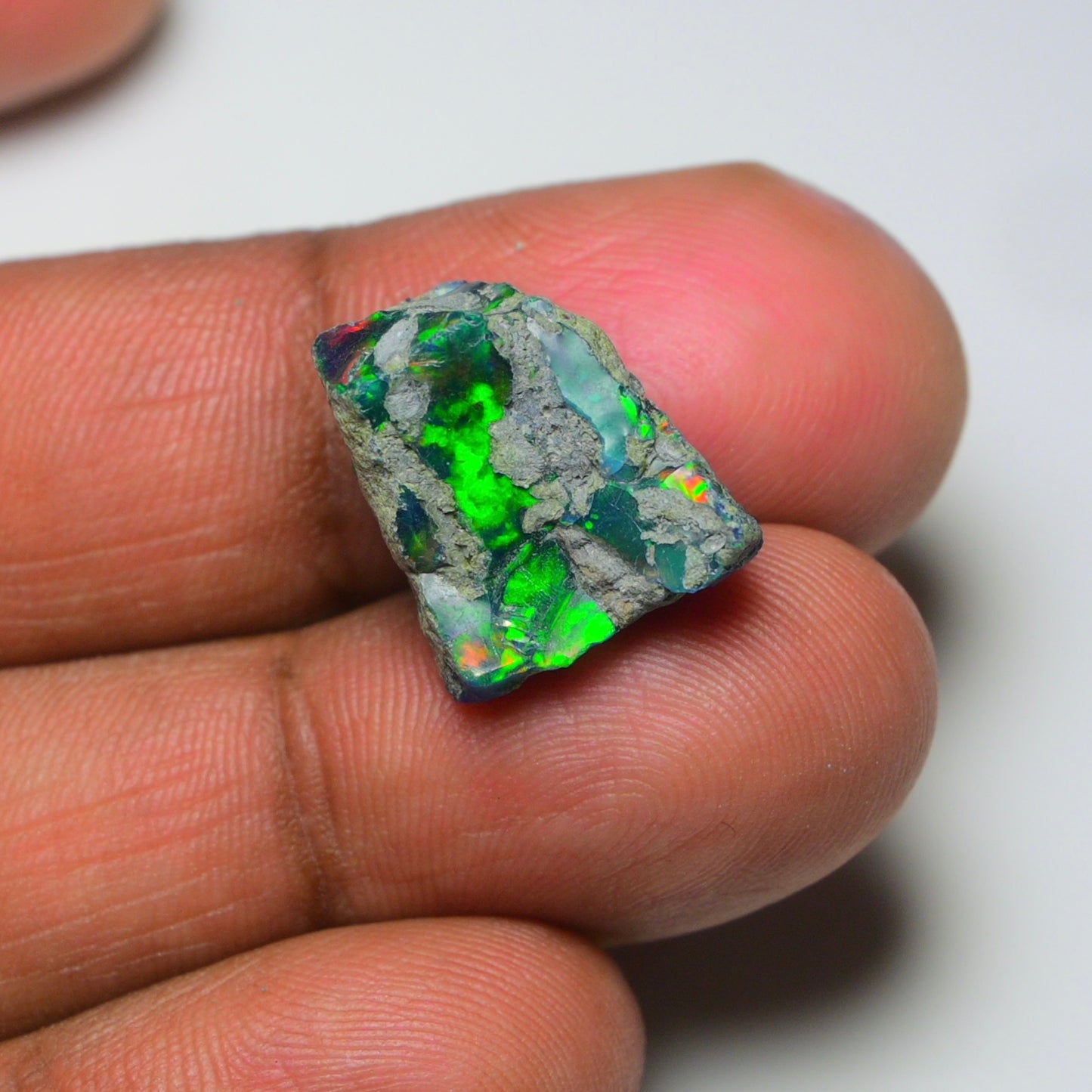 Rare Black Opal 10.30 Carats | Natural Black Ethiopian Opal Rough - Ready for Cutting & Jewelry!