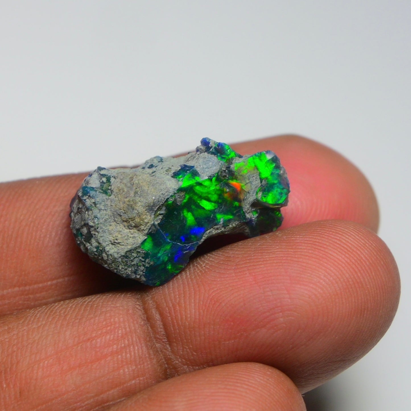 Rare Black Opal 12.30 Carats | Natural Black Ethiopian Opal Rough - Ready for Cutting & Jewelry!