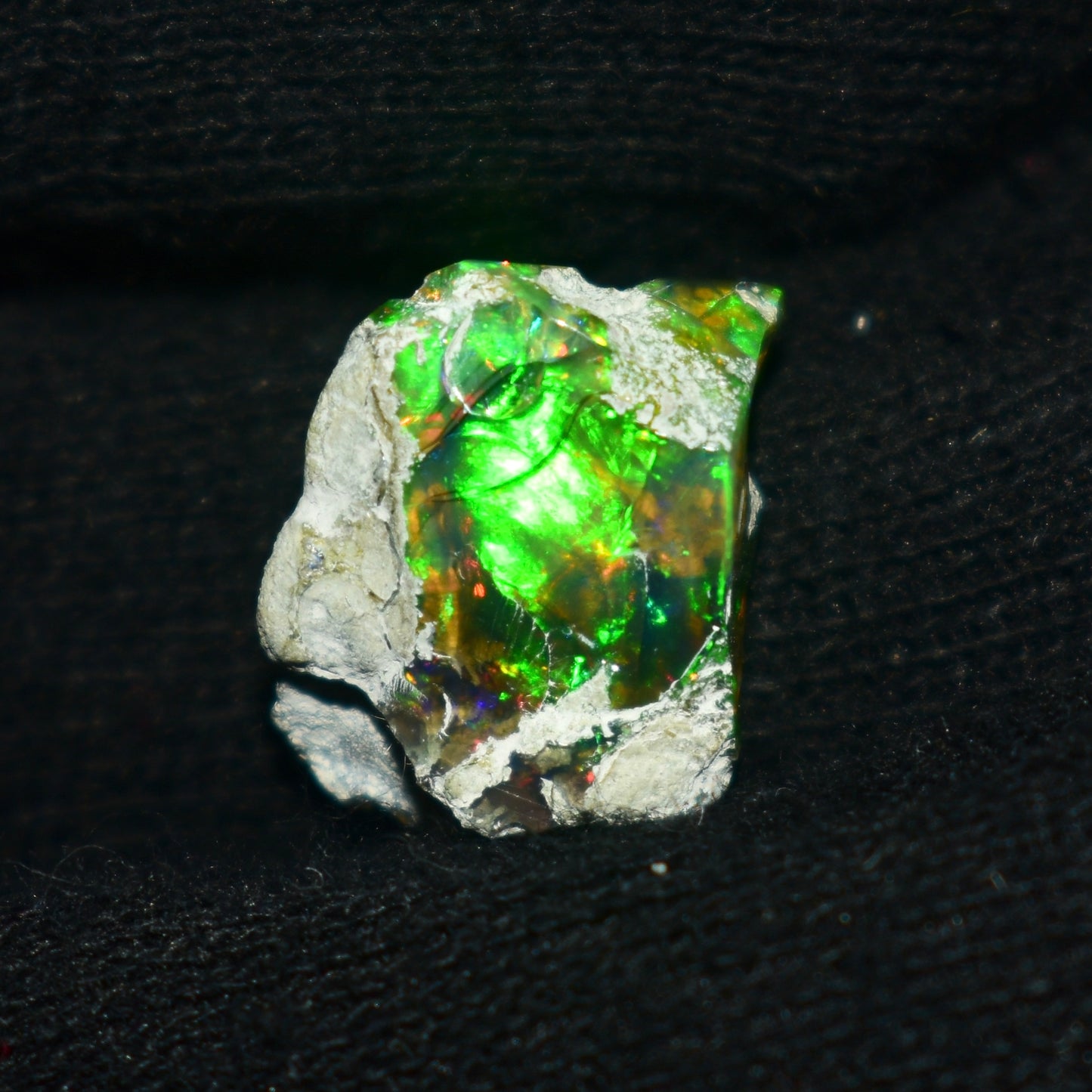 Black Opal Rough 6.95 Carats | Natural Ethiopian Opal Rough - Ready for Cutting & Jewelry | AAA Grade Opal Raw