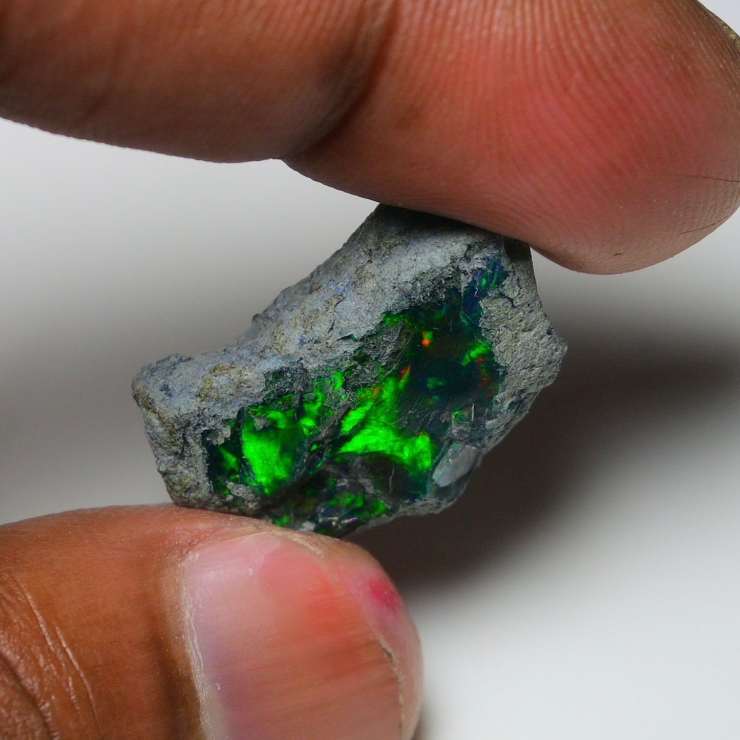 Rare Black Opal 17.65 Carats | Natural Black Ethiopian Opal Rough - Ready for Cutting & Jewelry!