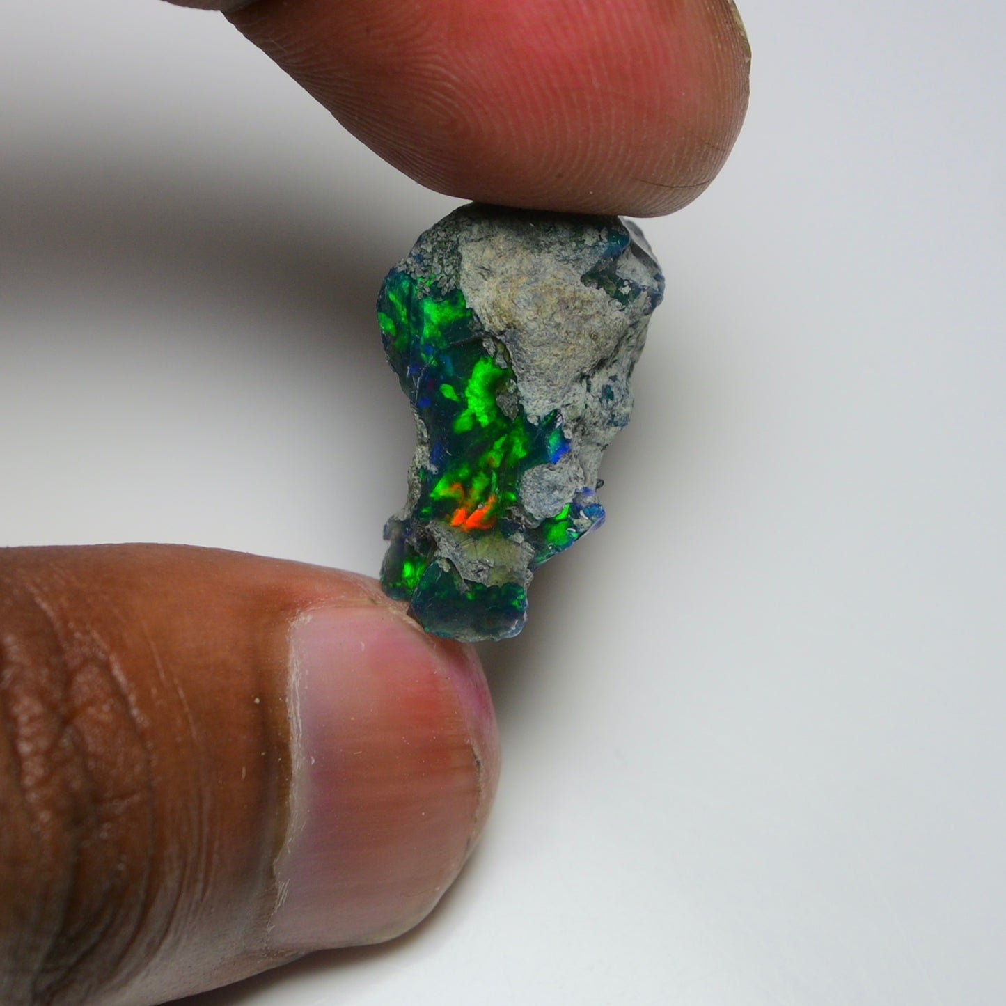 Rare Black Opal 12.30 Carats | Natural Black Ethiopian Opal Rough - Ready for Cutting & Jewelry!