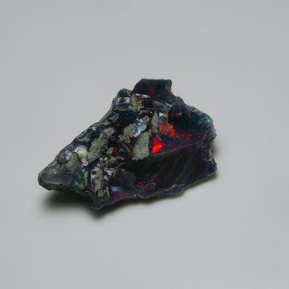 Rare Black Opal 16.10 Carats | Natural Black Ethiopian Opal Rough - Ready for Cutting & Jewelry!