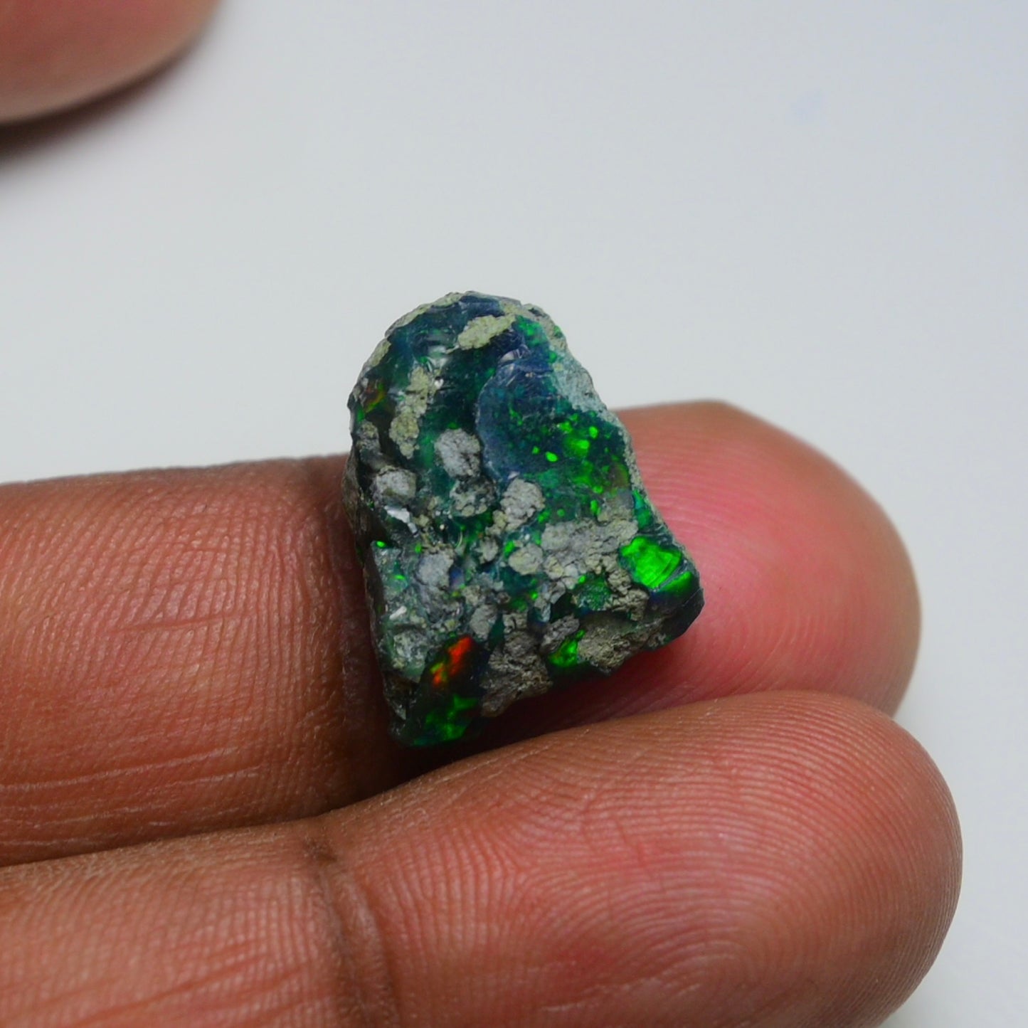 Rare Black Opal 10.30 Carats | Natural Black Ethiopian Opal Rough - Ready for Cutting & Jewelry!