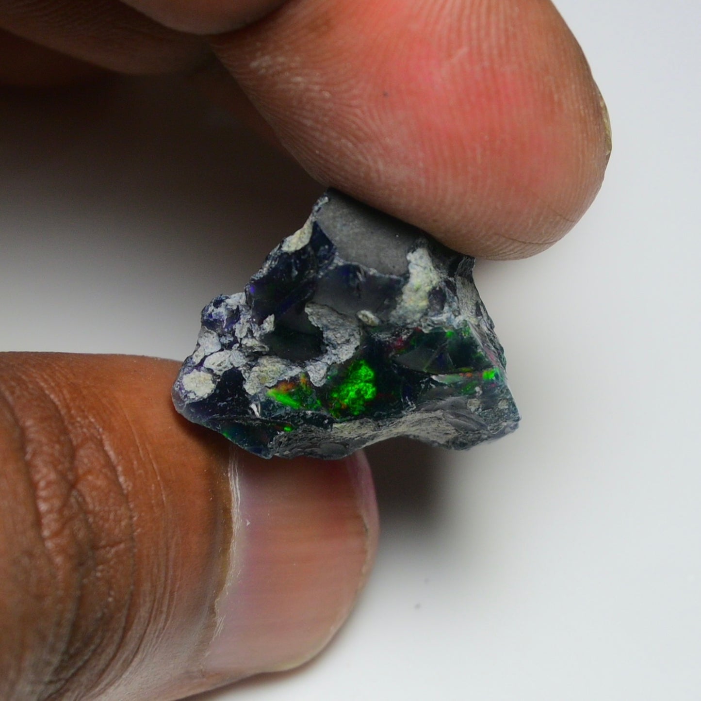 Rare Black Opal 22.40 Carats | Natural Black Ethiopian Opal Rough - Ready for Cutting & Jewelry!