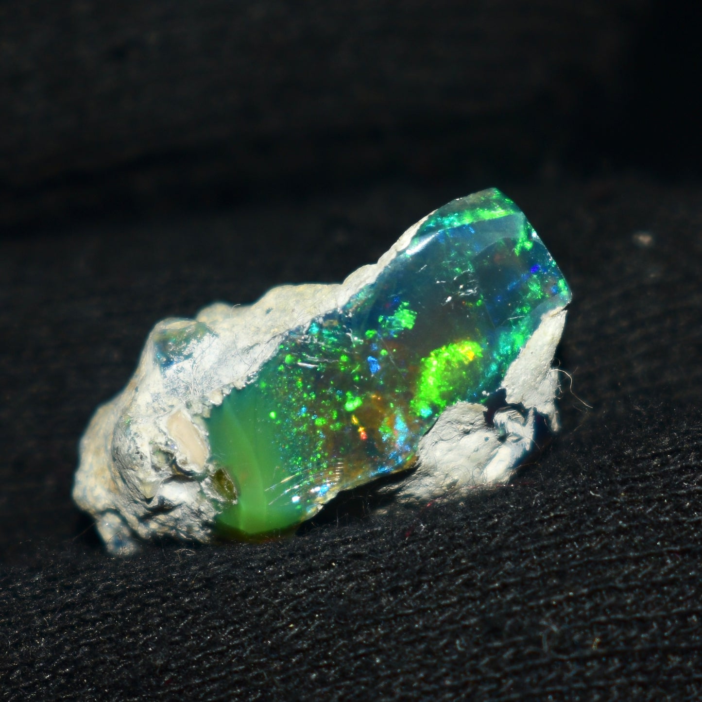 Black Opal Rough 11.05 Carats | Natural Ethiopian Opal Rough - Ready for Cutting & Jewelry | AAA Grade Opal Raw