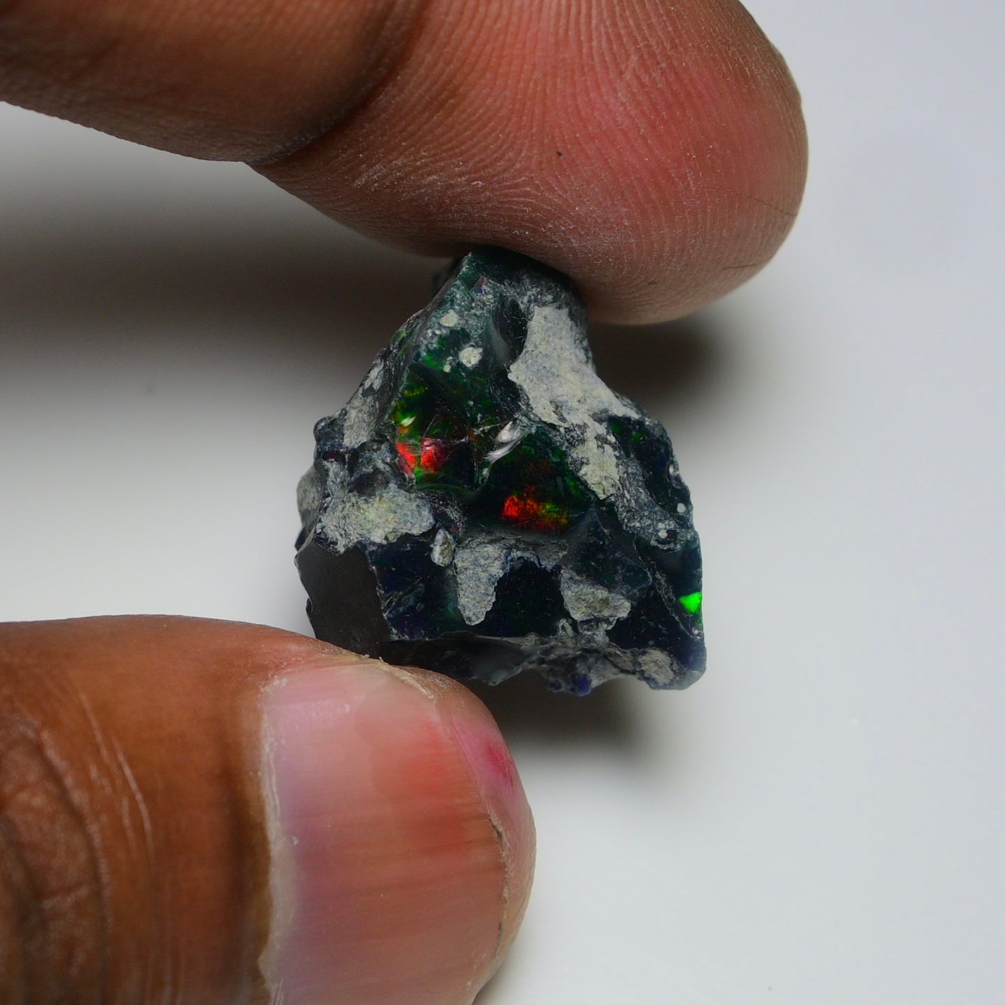 Rare Black Opal 22.40 Carats | Natural Black Ethiopian Opal Rough - Ready for Cutting & Jewelry!