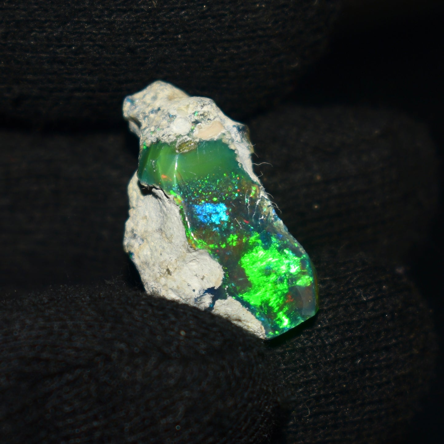 Black Opal Rough 11.05 Carats | Natural Ethiopian Opal Rough - Ready for Cutting & Jewelry | AAA Grade Opal Raw