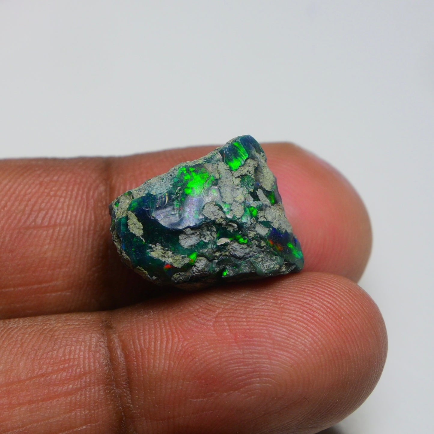 Rare Black Opal 10.30 Carats | Natural Black Ethiopian Opal Rough - Ready for Cutting & Jewelry!
