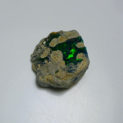 Rare Black Opal 23.30 Carats | Natural Black Ethiopian Opal Rough - Ready for Cutting & Jewelry!