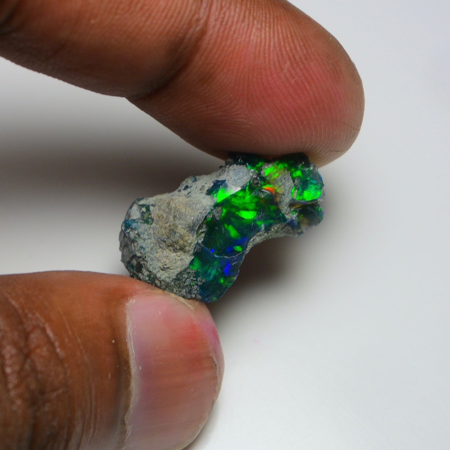 Rare Black Opal 12.30 Carats | Natural Black Ethiopian Opal Rough - Ready for Cutting & Jewelry!