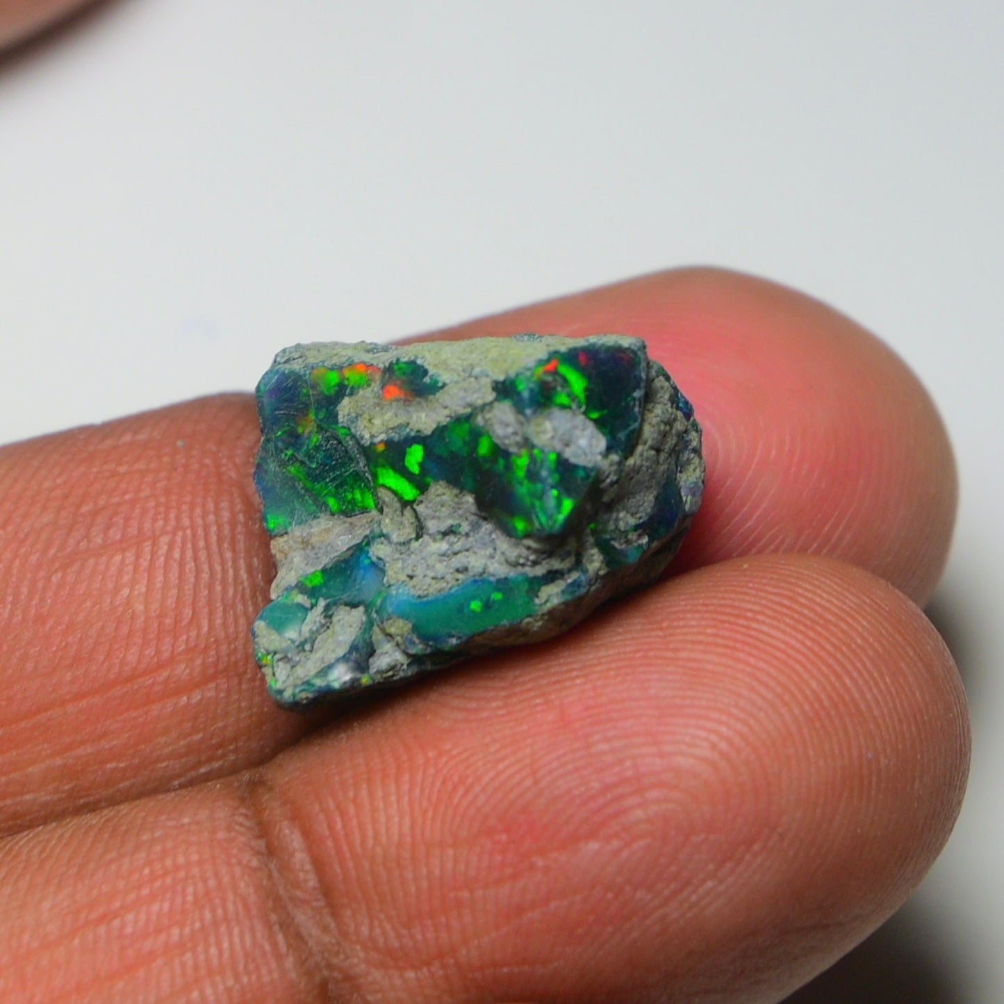 Rare Black Opal 10.30 Carats | Natural Black Ethiopian Opal Rough - Ready for Cutting & Jewelry!