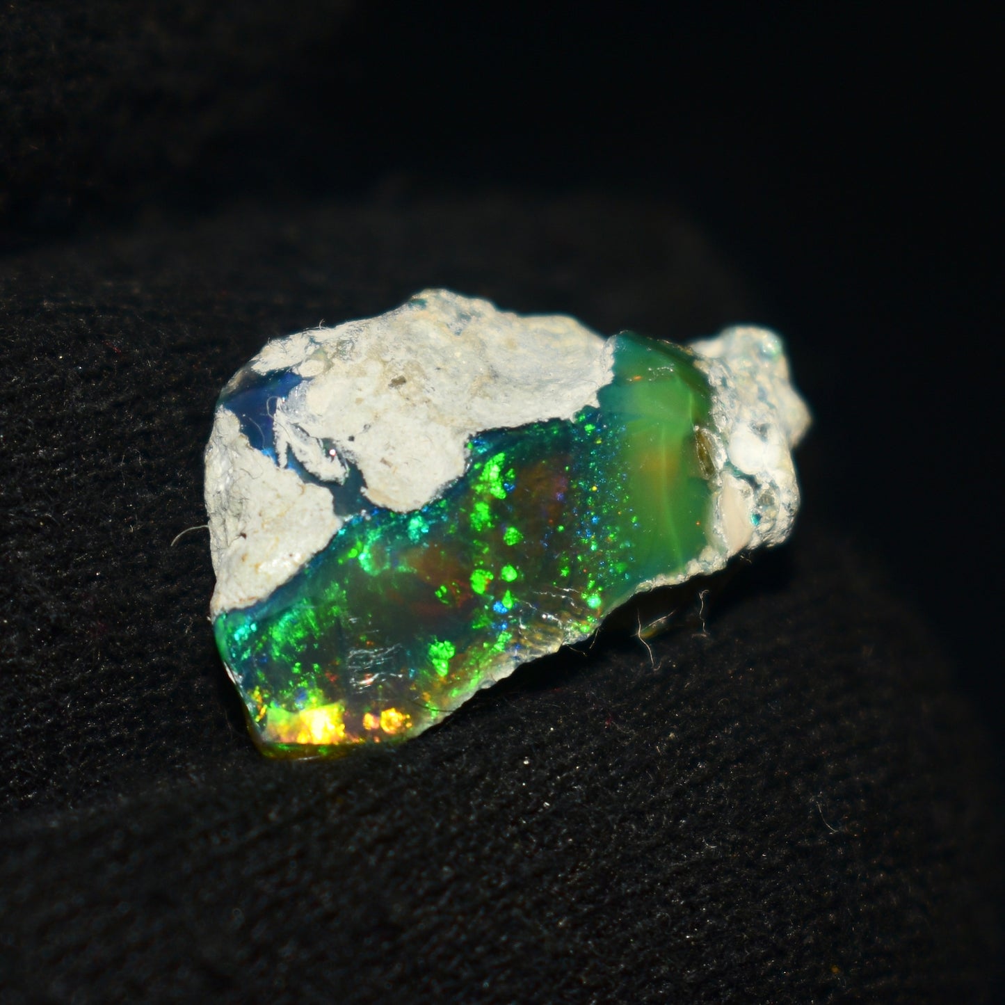 Black Opal Rough 11.05 Carats | Natural Ethiopian Opal Rough - Ready for Cutting & Jewelry | AAA Grade Opal Raw