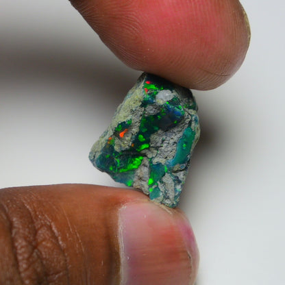 Rare Black Opal 10.30 Carats | Natural Black Ethiopian Opal Rough - Ready for Cutting & Jewelry!