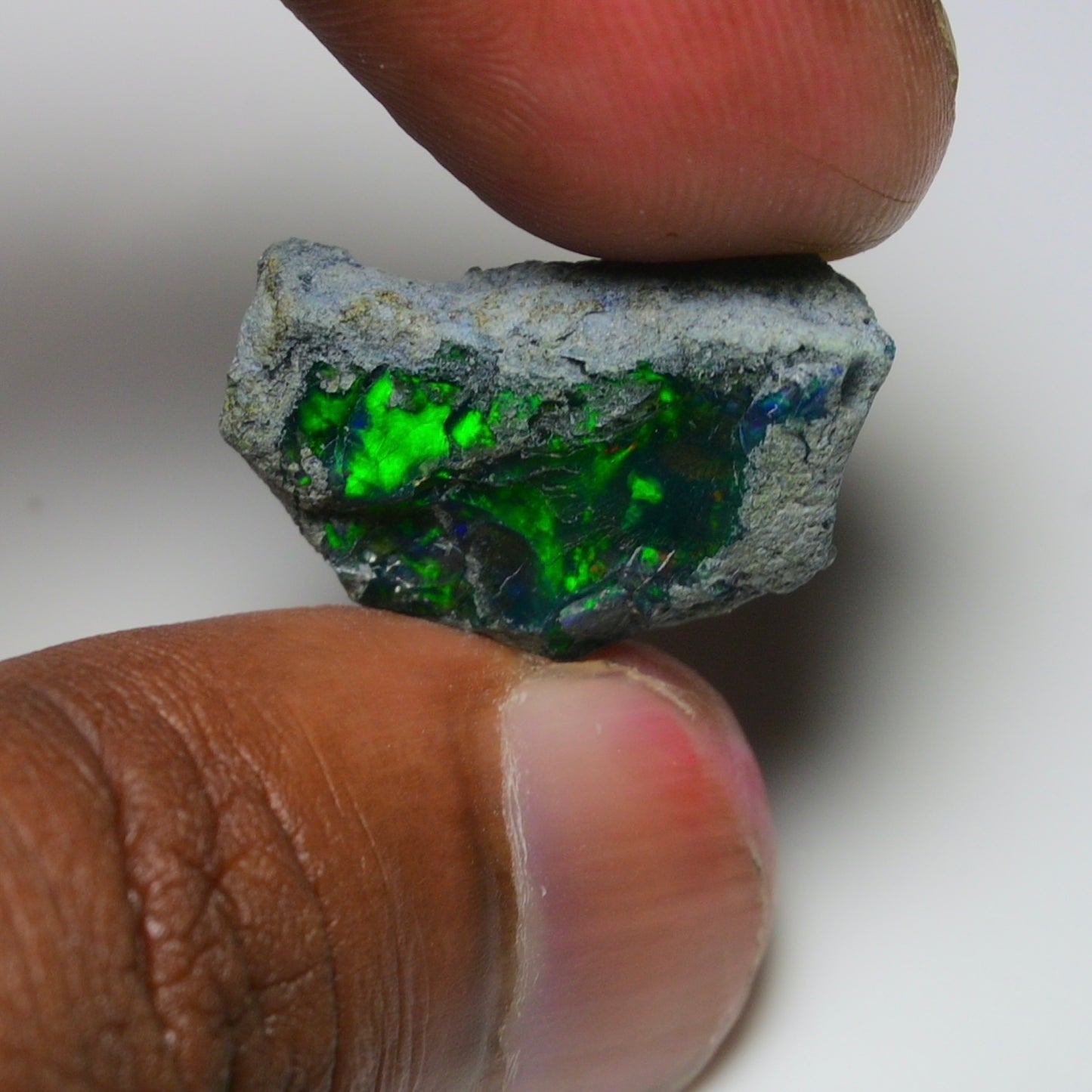 Rare Black Opal 17.65 Carats | Natural Black Ethiopian Opal Rough - Ready for Cutting & Jewelry!