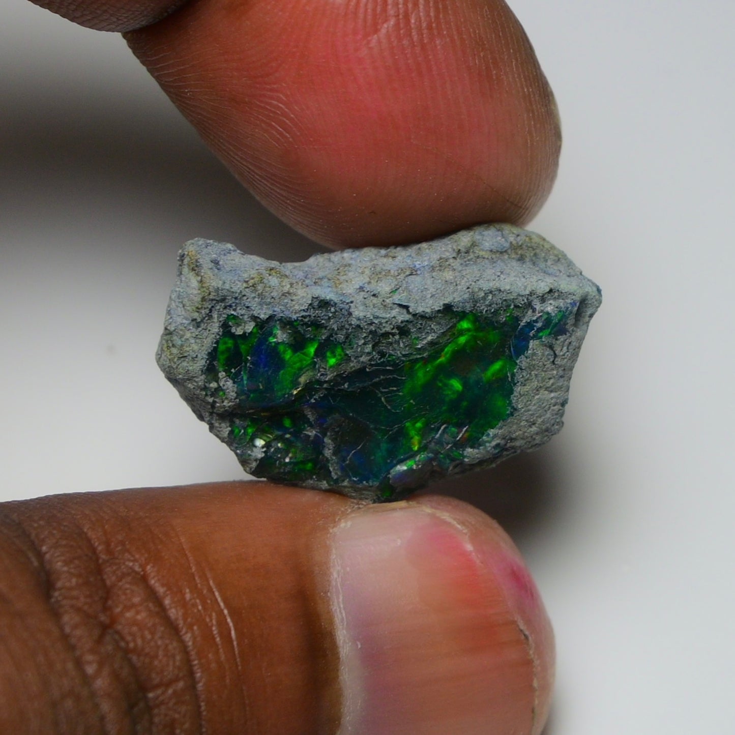 Rare Black Opal 17.65 Carats | Natural Black Ethiopian Opal Rough - Ready for Cutting & Jewelry!