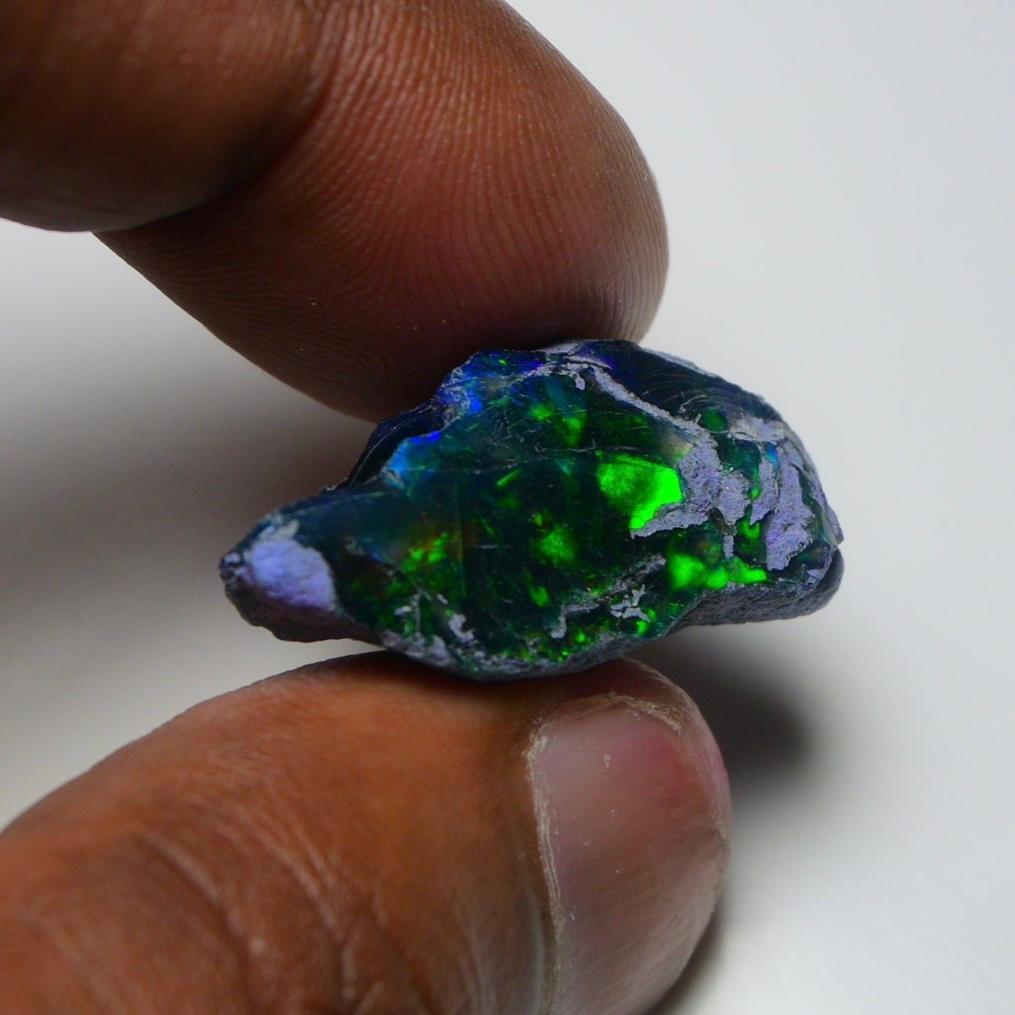 Rare Black Opal 17.90 Carats | Natural Black Ethiopian Opal Rough - Ready for Cutting & Jewelry!