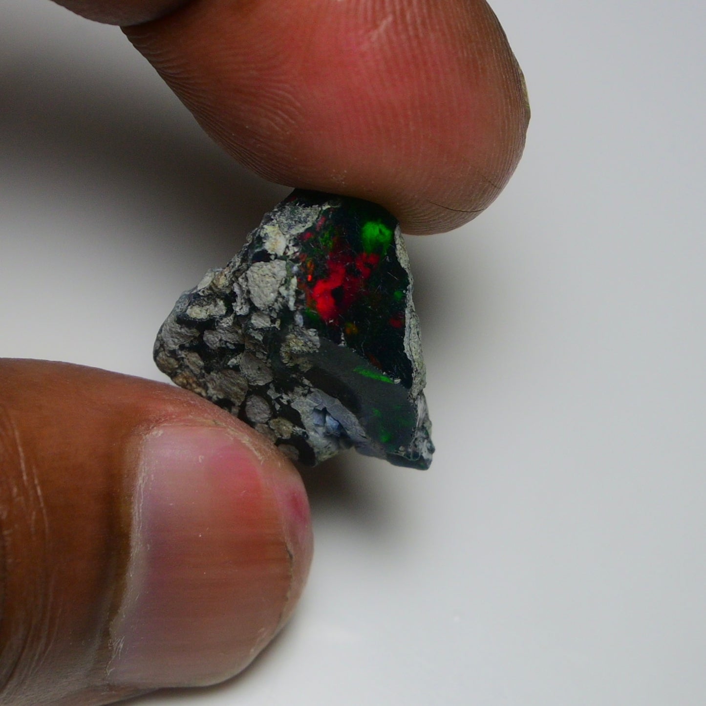 Rare Black Opal 13.70 Carats | Natural Black Ethiopian Opal Rough - Ready for Cutting & Jewelry!