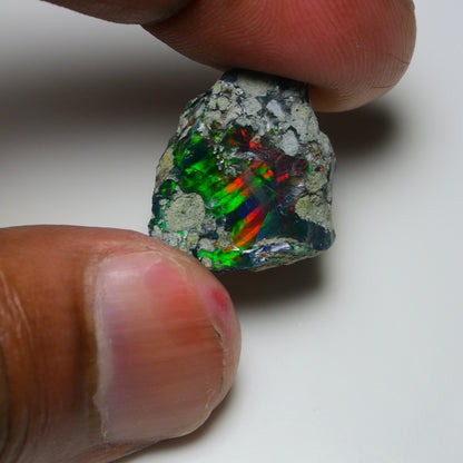 Rare Black Opal 10.70 Carats | Natural Black Ethiopian Opal Rough - Ready for Cutting & Jewelry!