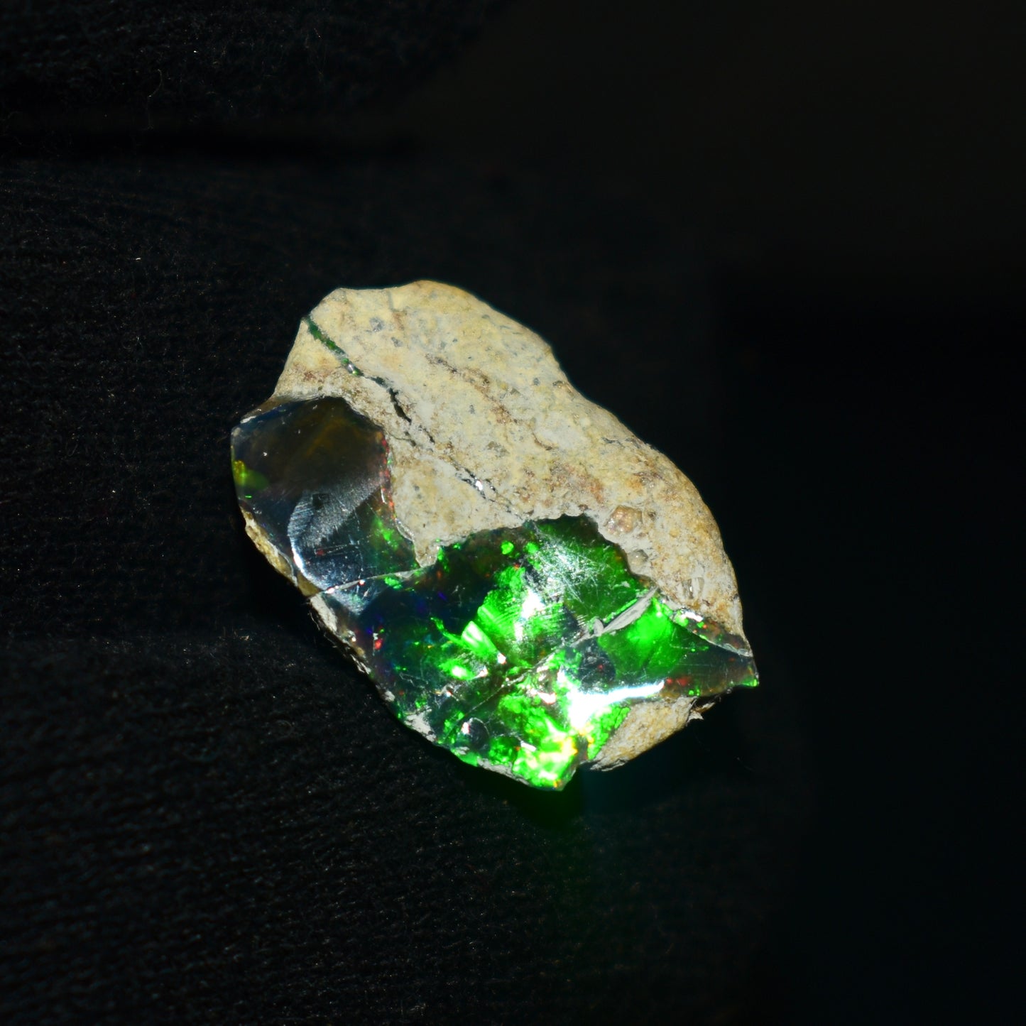 Black Opal Rough 9.30 Carats | Natural Ethiopian Opal Rough - Ready for Cutting & Jewelry | AAA Grade Opal Raw