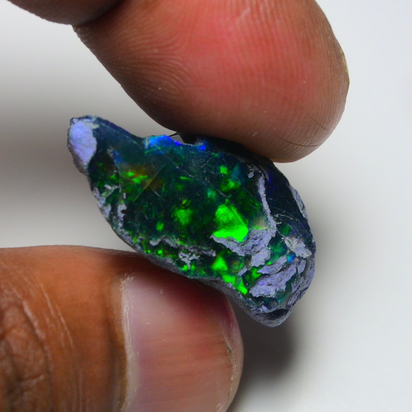 Rare Black Opal 17.90 Carats | Natural Black Ethiopian Opal Rough - Ready for Cutting & Jewelry!