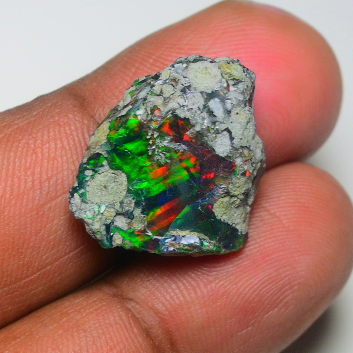 Rare Black Opal 10.70 Carats | Natural Black Ethiopian Opal Rough - Ready for Cutting & Jewelry!