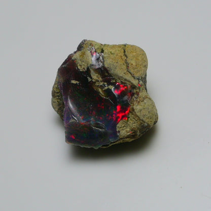 Rare Black Opal 15.85 Carats | Natural Black Ethiopian Opal Rough - Ready for Cutting & Jewelry!