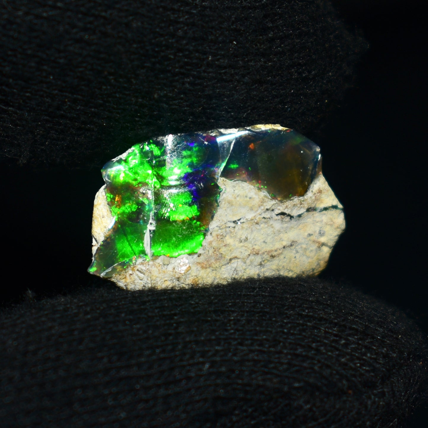 Black Opal Rough 9.30 Carats | Natural Ethiopian Opal Rough - Ready for Cutting & Jewelry | AAA Grade Opal Raw