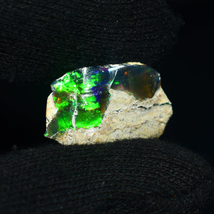 Black Opal Rough 9.30 Carats | Natural Ethiopian Opal Rough - Ready for Cutting & Jewelry | AAA Grade Opal Raw