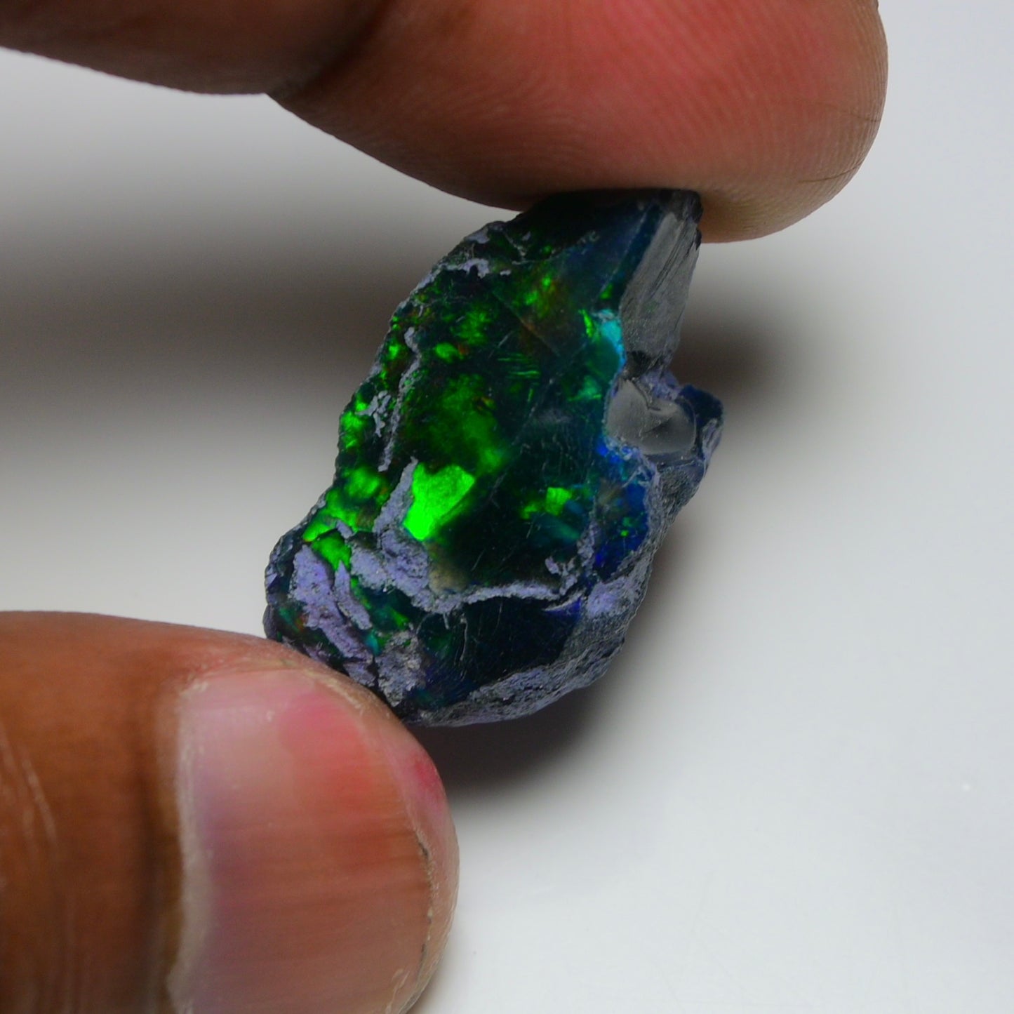Rare Black Opal 17.90 Carats | Natural Black Ethiopian Opal Rough - Ready for Cutting & Jewelry!