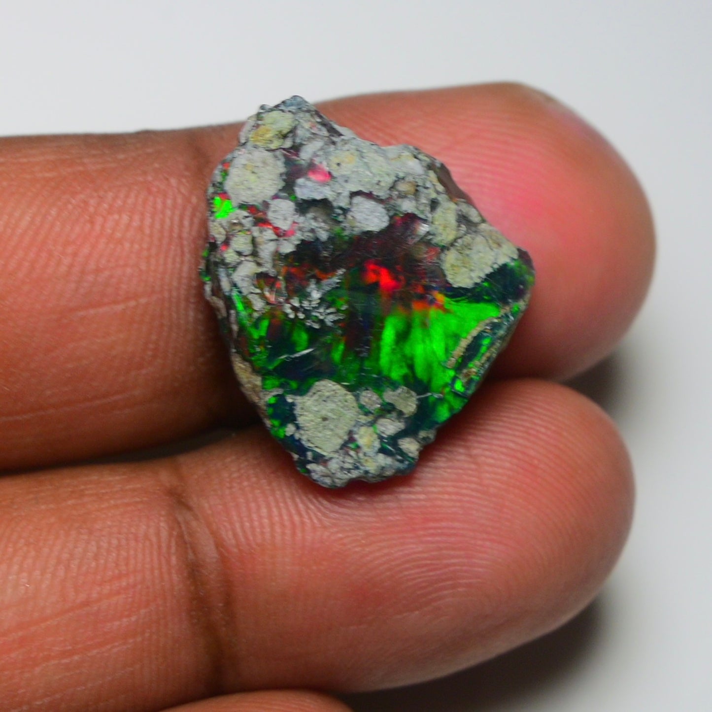 Rare Black Opal 10.70 Carats | Natural Black Ethiopian Opal Rough - Ready for Cutting & Jewelry!