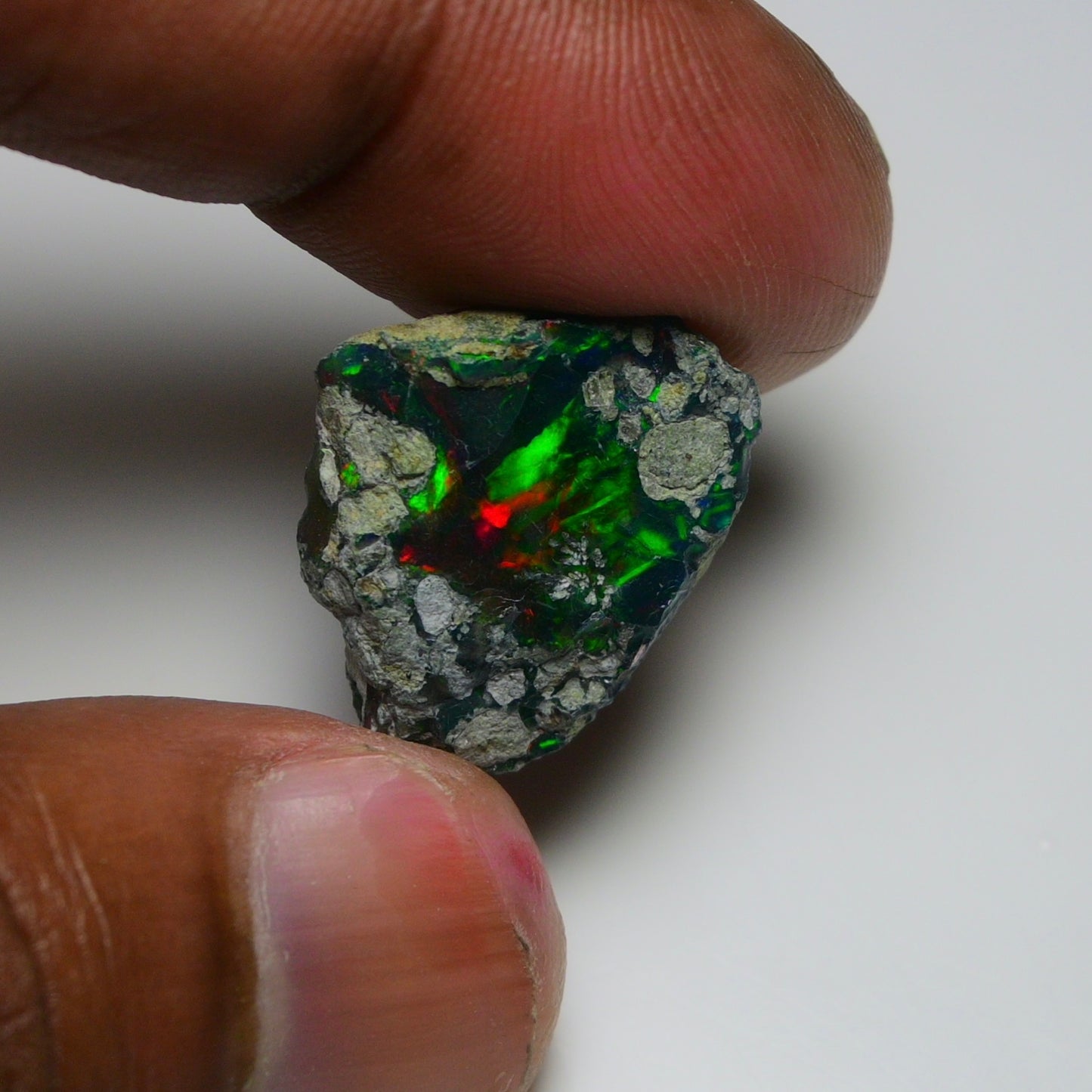 Rare Black Opal 10.70 Carats | Natural Black Ethiopian Opal Rough - Ready for Cutting & Jewelry!