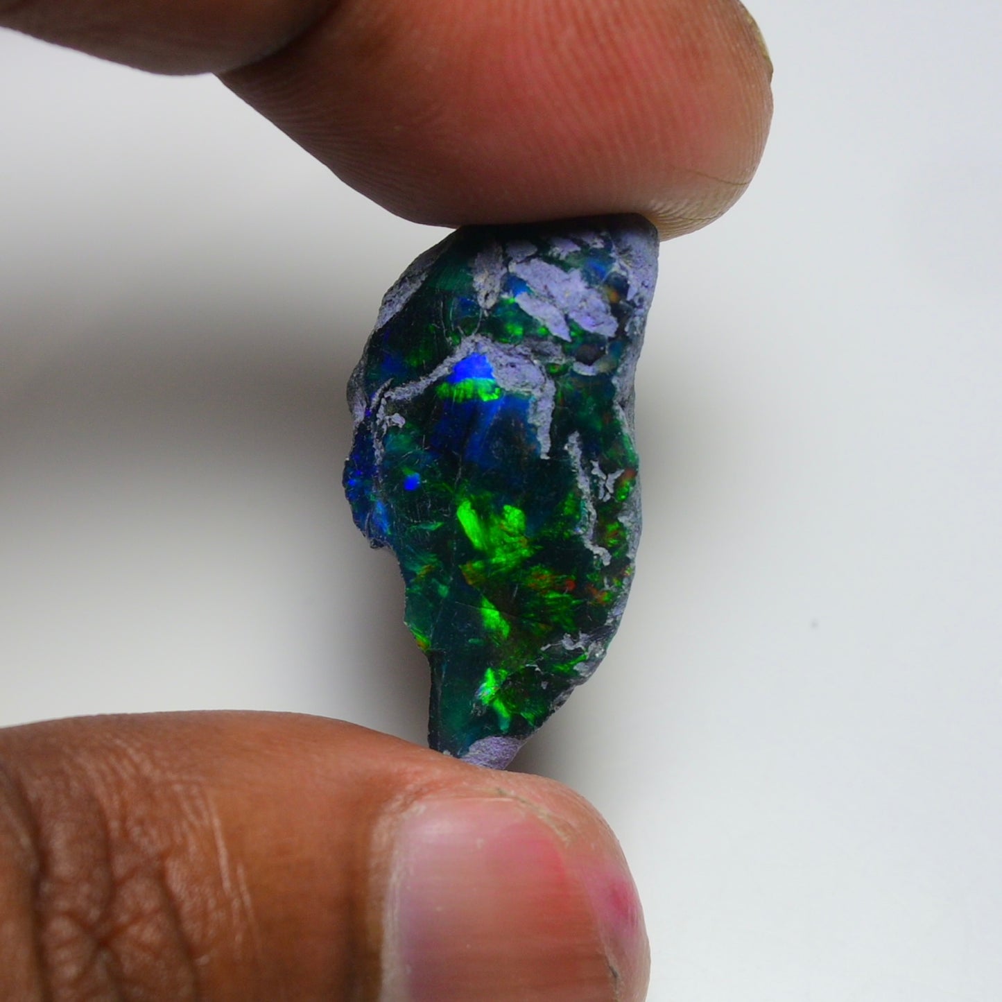 Rare Black Opal 17.90 Carats | Natural Black Ethiopian Opal Rough - Ready for Cutting & Jewelry!