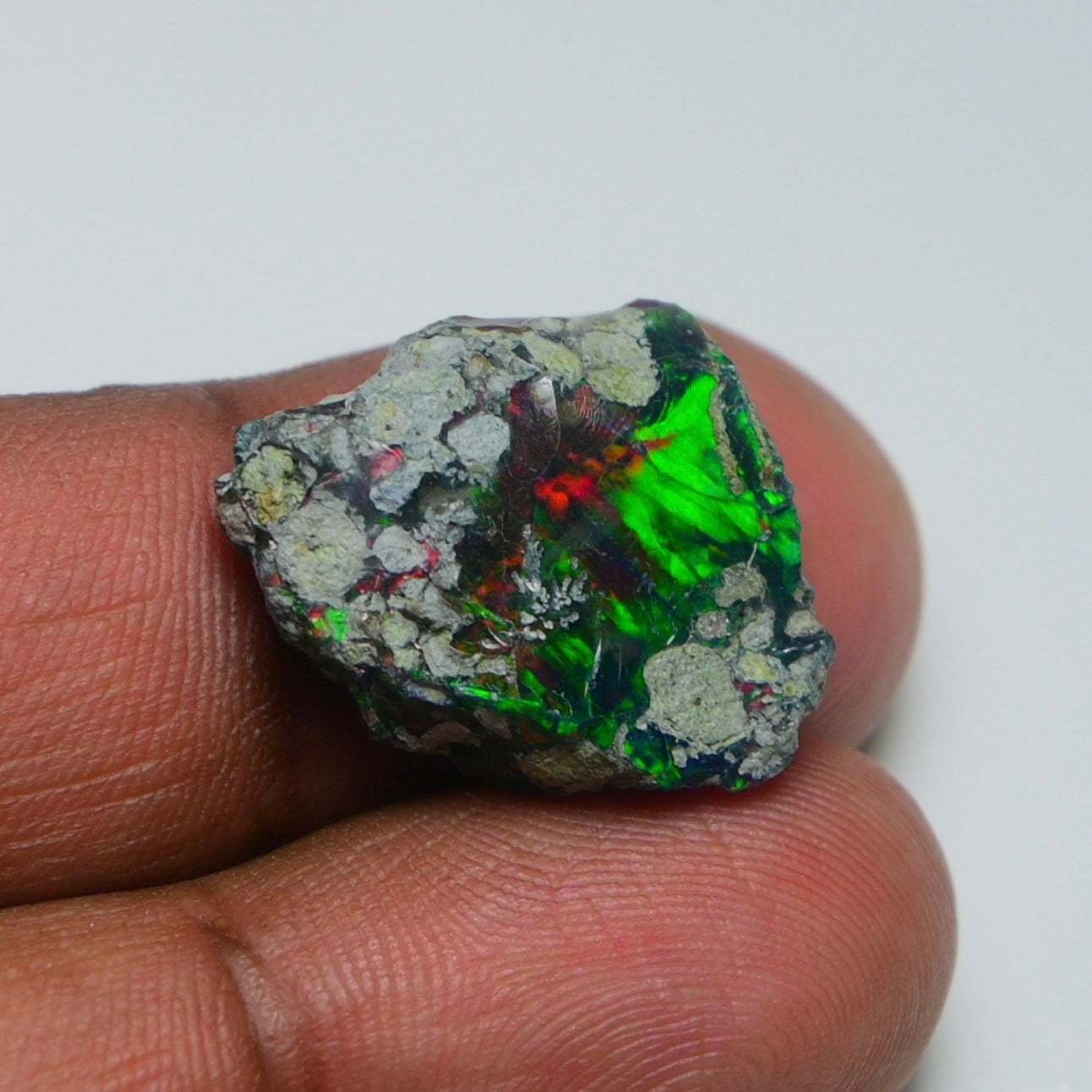 Rare Black Opal 10.70 Carats | Natural Black Ethiopian Opal Rough - Ready for Cutting & Jewelry!