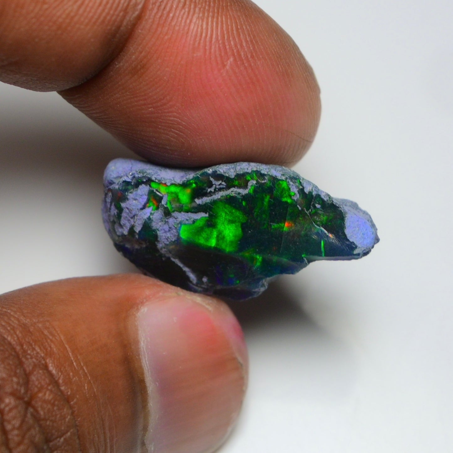 Rare Black Opal 17.90 Carats | Natural Black Ethiopian Opal Rough - Ready for Cutting & Jewelry!