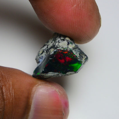 Rare Black Opal 13.70 Carats | Natural Black Ethiopian Opal Rough - Ready for Cutting & Jewelry!