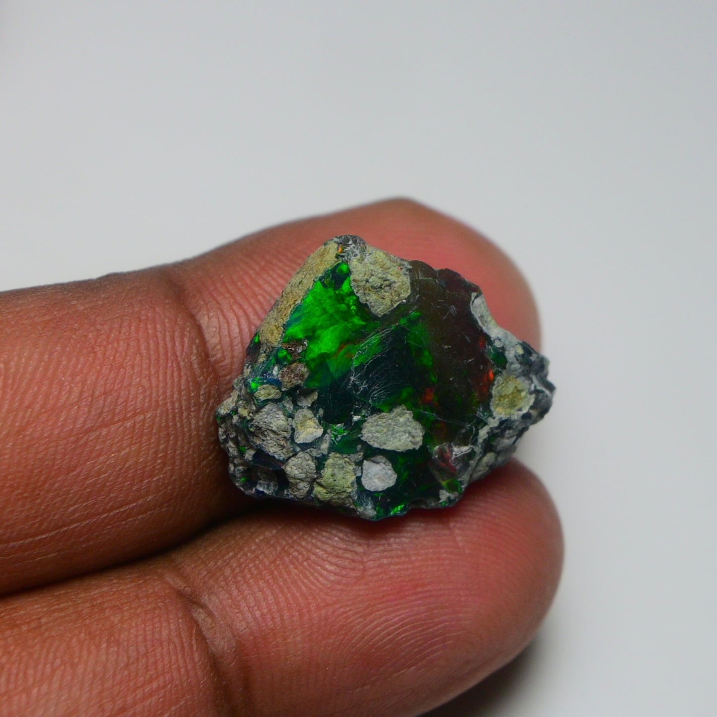 Rare Black Opal 10.70 Carats | Natural Black Ethiopian Opal Rough - Ready for Cutting & Jewelry!