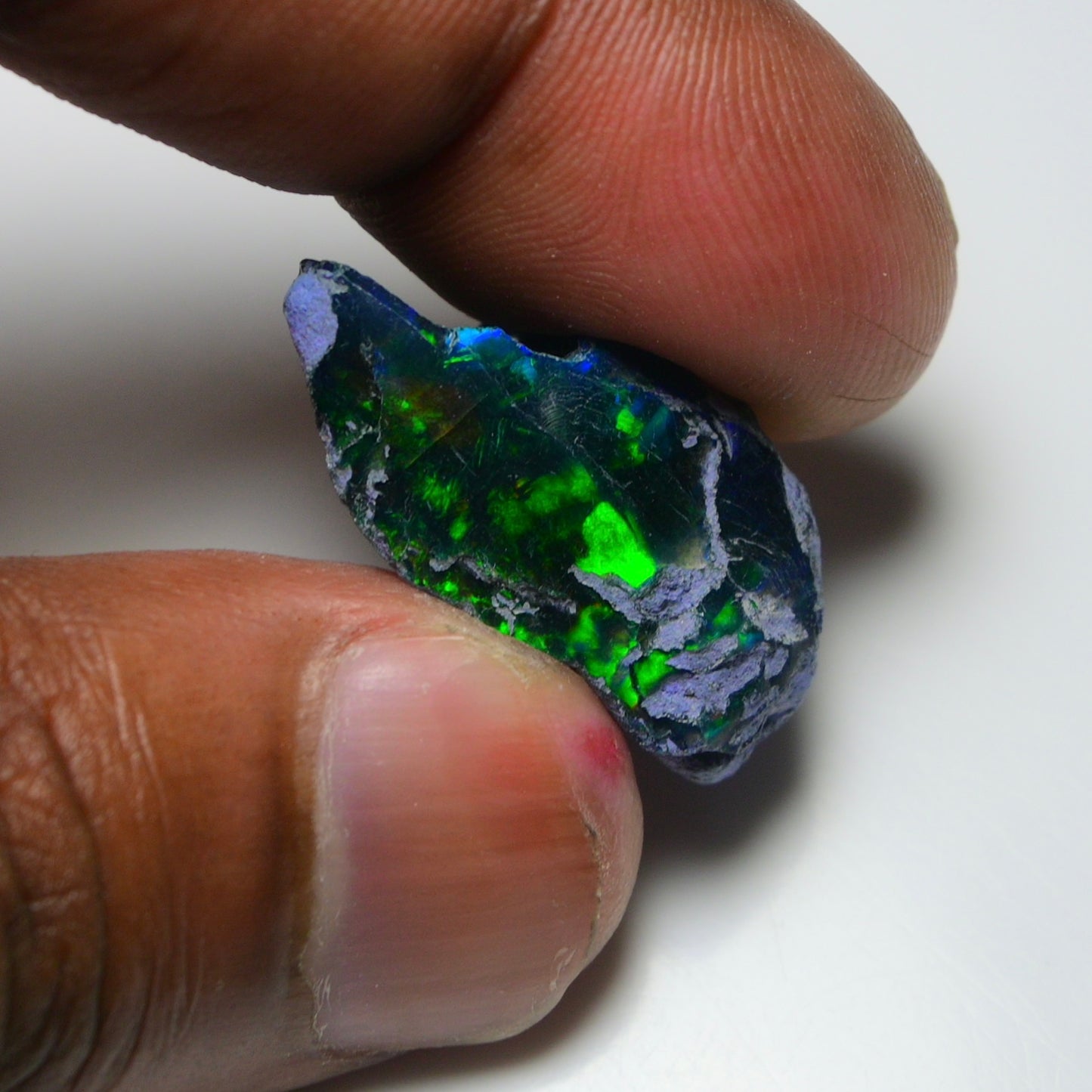 Rare Black Opal 17.90 Carats | Natural Black Ethiopian Opal Rough - Ready for Cutting & Jewelry!